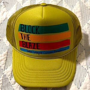 Block The Blaze Yellow Trucker Hat